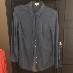 Denim button up